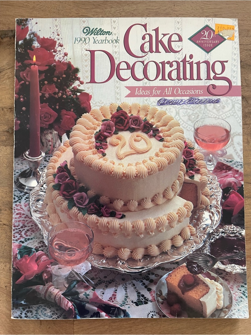 Vintage Wilton Cook book 1990 Cake Decorating, 20th anniversary TMNT Mario